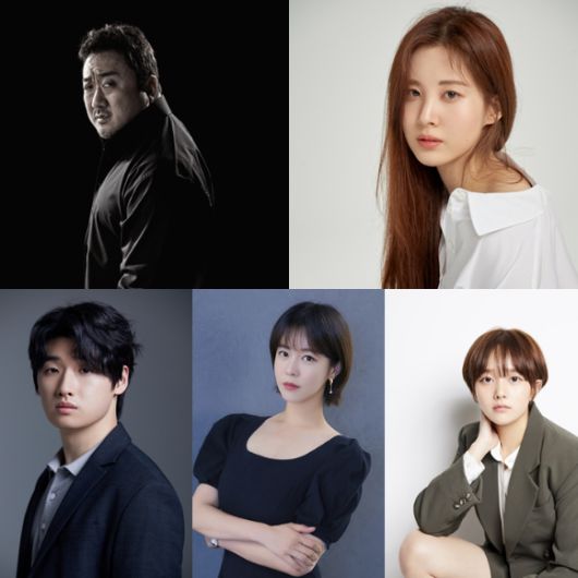 마동석을 비롯해 서현, 이다윗, 경수진, 정지소가 '거룩한 밤: 데몬 헌터스'에서 호흡을 맞췄다. [사진=빅펀치엔터테인먼트, 나무엑터스, 디디컴퍼니, YG엔터테인먼트, 블리스엔터테인먼트]