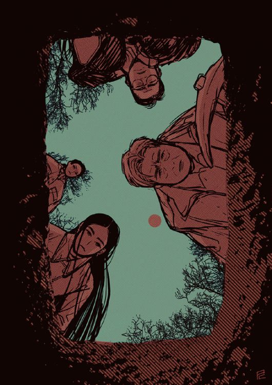 '파묘' 팬아트 [사진=X(구 트위터) @poncho_anything]