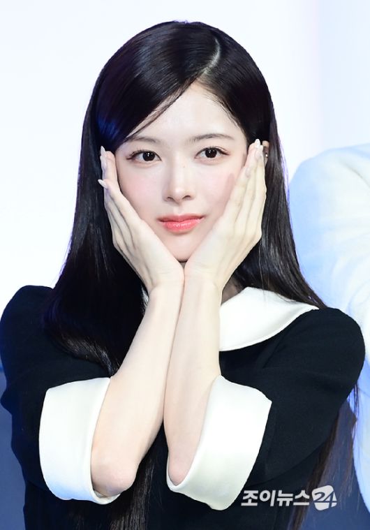 배우 노정의가 3일 오전 서울 중구 앰배서더 서울 풀만 호텔에서 열린 넷플릭스 오리지널 시리즈 '하이라키' 제작발표회에 참석하고 있다. [사진=정소희 기자]