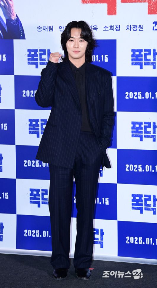 배우 안우연이 6일 오후 서울 CGV 용산아이파크몰에서 열린 영화 '폭락'(감독 현해리) 언론시사회에 참석하고 있다. [사진=정소희 기자]