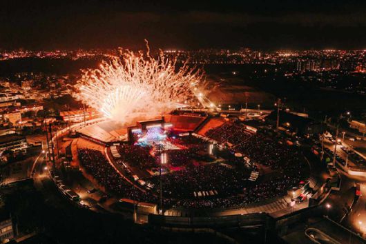 스트레이 키즈 공연이 열린 페루 리마 에스타디오 산 마르코스 공연장 전경. [사진=JYP엔터테인먼트]