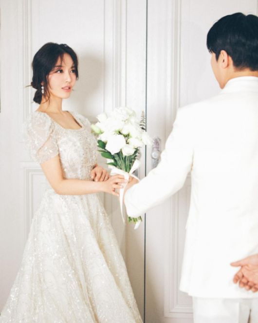 AOA 도화(개명 전 찬미) 웨딩 사진 [사진=도화 인스타그램]