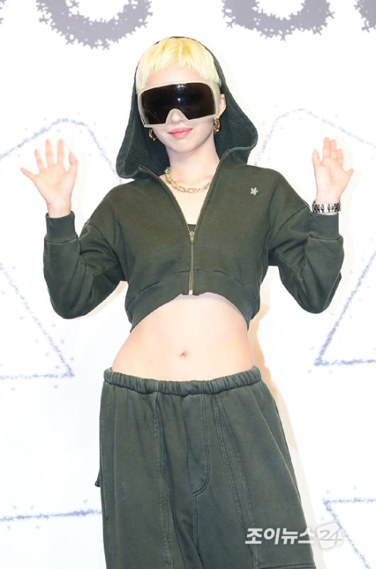 그룹 아이들 소연이 19일 오후 서울 강남구 조선 팰리스 서울 강남에서 열린 아이들(i-dle) 미니 8집 '위 아(We are)' 기자간담회에 참석하고 있다. [사진=정소희 기자]