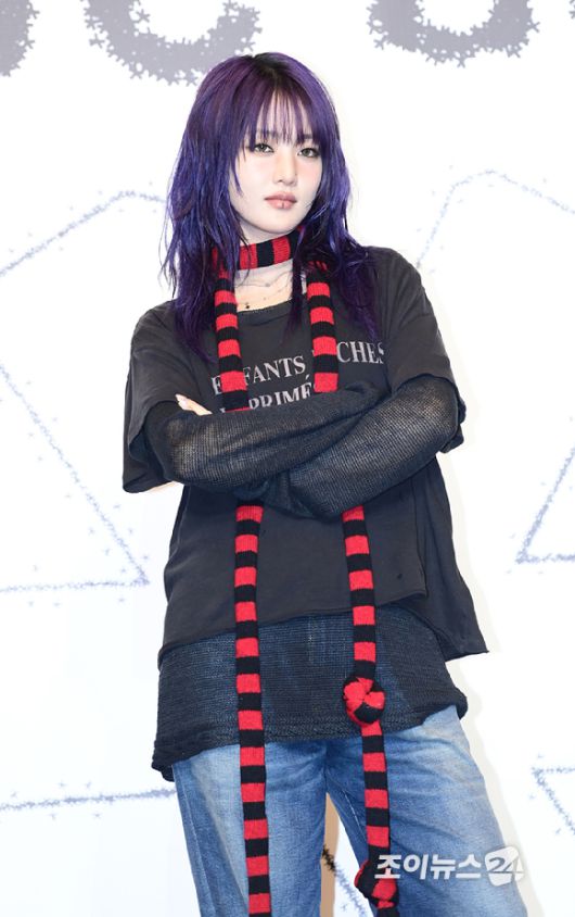 그룹 아이들 민니가 19일 오후 서울 강남구 조선 팰리스 서울 강남에서 열린 아이들(i-dle) 미니 8집 '위 아(We are)' 기자간담회에 참석하고 있다. [사진=정소희 기자]