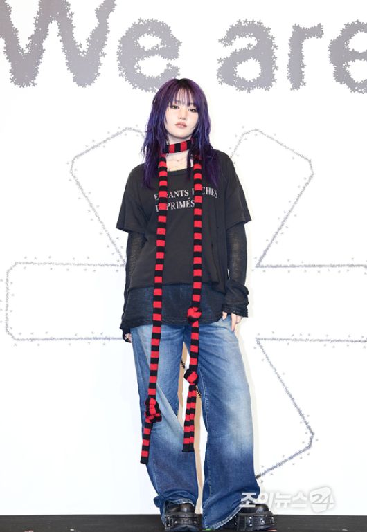 그룹 아이들 민니가 19일 오후 서울 강남구 조선 팰리스 서울 강남에서 열린 아이들(i-dle) 미니 8집 '위 아(We are)' 기자간담회에 참석하고 있다. [사진=정소희 기자]