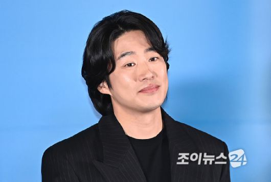 배우 안재홍이 26일 오후 서울 용산구 CGV용산아이파크몰에서 영화 ‘하이파이브’ 언론시사회에 참석하고 있다. [사진=곽영래 기자]