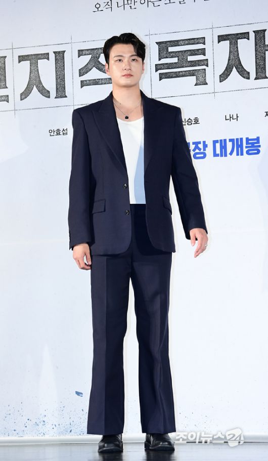 배우 신승호가 17일 오전 서울 광진구 자양동 롯데시네마 건대입구점에서 열린 영화 '전지적 독자 시점'(감독 김병우) 제작보고회에 참석하고 있다. [사진=정소희 기자]