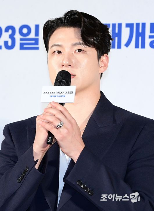 배우 신승호가 17일 오전 서울 광진구 자양동 롯데시네마 건대입구점에서 열린 영화 '전지적 독자 시점' 제작보고회에 참석하고 있다. [사진=정소희 기자]