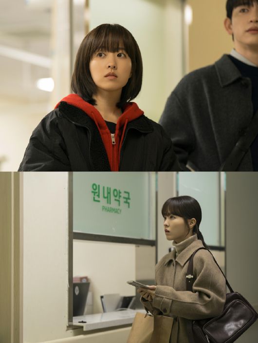 배우 박보영이 tvN 토일드라마 '미지의 서울'에서 1인 2역을 연기하고 있다. [사진=tvN]