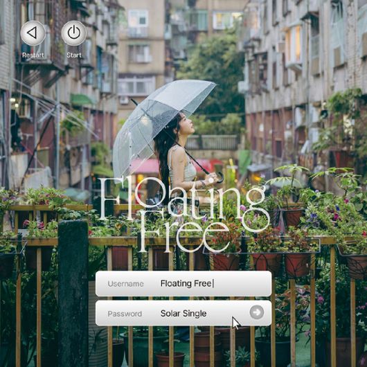 솔라 디지털 싱글 'Floating Free (Solar Ver.)' 커버 [사진=알비더블유]