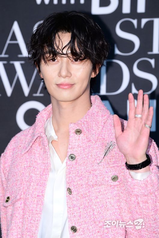 배우 박서준이 3일 오후 부산 해운대구 파라다이스 호텔에서 열린 2024 마리끌레르 아시아스타어워즈 행사에 참석하고 있다. [사진=정소희 기자]