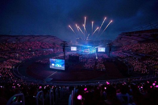 블랙핑크 콘서트가 열린고양종합운동장 전경. [사진=YG엔터테인먼트]