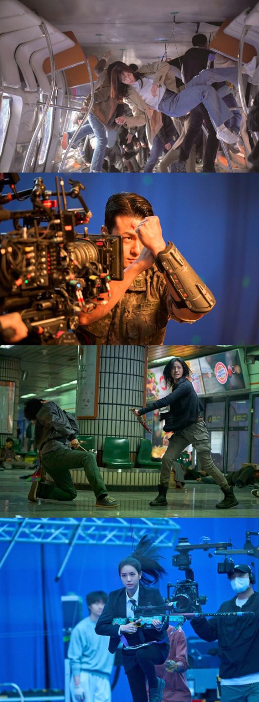 배우 채수빈, 신승호, 나나, 지수가 영화 '전지적 독자 시점'에서 열연하고 있다. [사진=롯데엔터테인먼트]