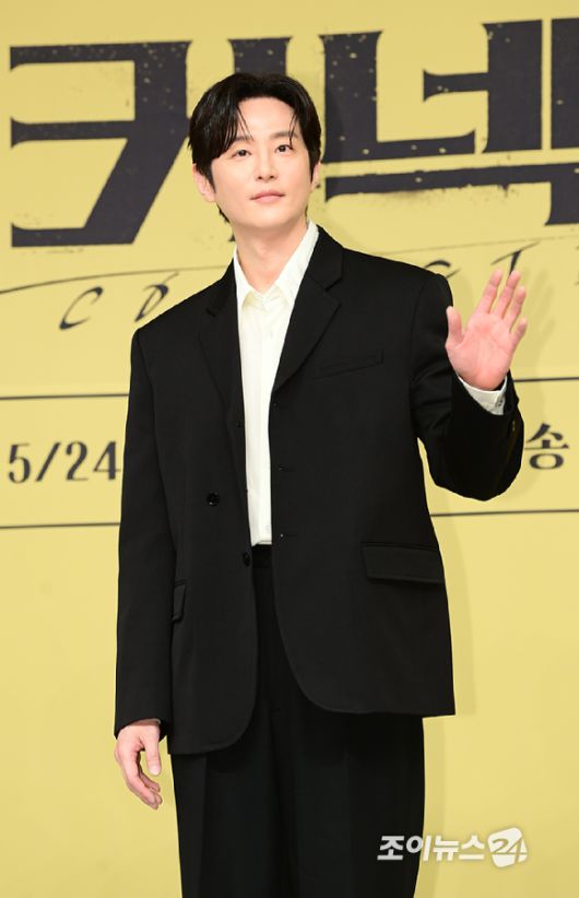 배우 권율이 24일 오후 서울 목동 SBS 사옥에서 진행된 SBS 새 금토드라마 '커넥션' 제작발표회에 참석하고 있다. [사진=정소희 기자]