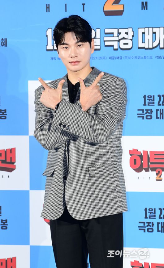 배우 이이경이 27일 오전 서울 CGV 용산아이파크몰에서 열린 영화 '히트맨2'(감독 최원섭) 제작보고회에 참석하고 있다. [사진=정소희 기자]