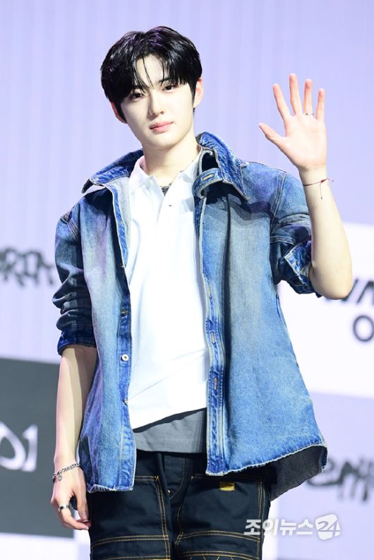 그룹 알파드라이브원 상현이 12일 오후 서울 용산구 블루스퀘어 SOL트래블홀에서 열린 알파드라이브원(ALPHA DRIVE ONE) 첫 번째 데뷔 미니 1집 'EUPHORIA'(유포리아) 발매 기념 쇼케이스에 참석하고 있다. [사진=정소희 기자]