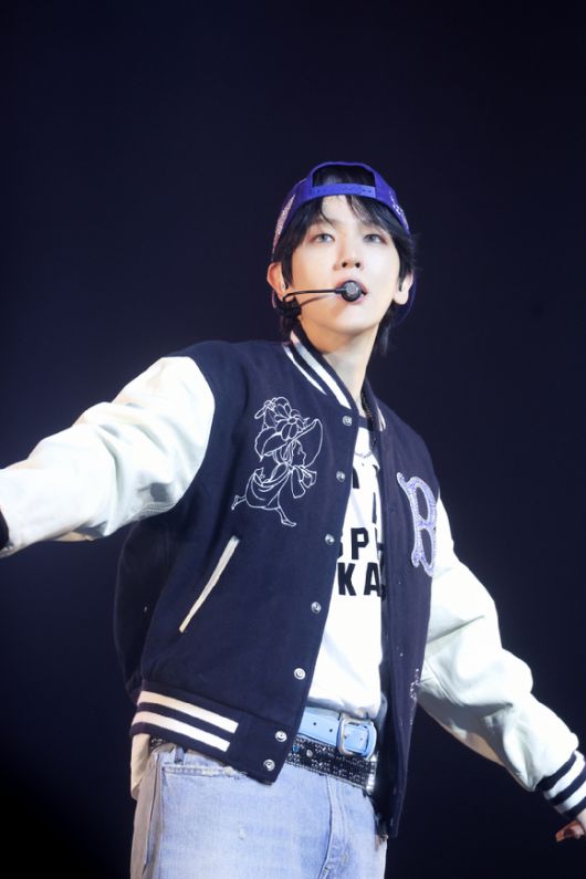 백현이 미국 라스베이거스 공연을 개최하고 현지 팬들을 만나고 있다. [사진=INB100]