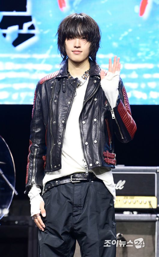 밴드 에이엠피 김신이 21일 오후 서울 서대문구 예스24 원더로크홀에서 열린 AxMxP(에이엠피) 첫 번째 미니앨범 'Amplify My Way'(앰플리파이 마이 웨이) 프레스 쇼케이스에 참석하고 있다. [사진=정소희 기자]