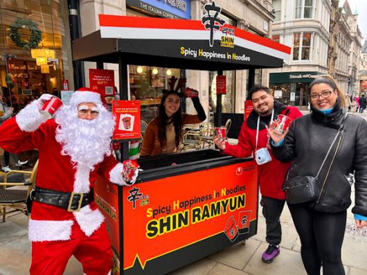 농심, 영국 피카딜리 서커스 신라면 글로벌 캠페인 /농심 제공