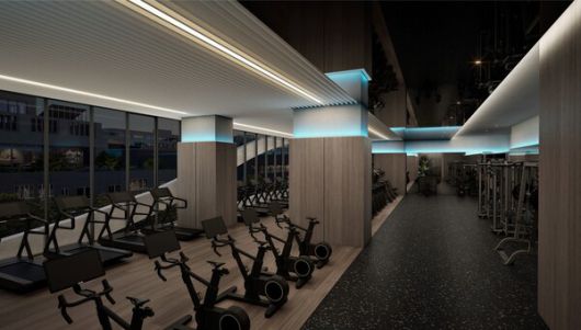 써밋 피트니스 컬러테라피 조명 /대우건설 제공