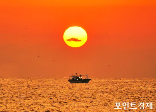 구룡포 일출 장면. 사진=신현기 기자(포인트경제)