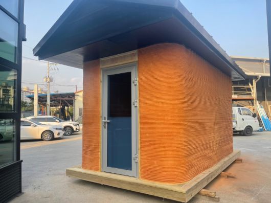 3D프린팅으로 제작한​​​​​​​​​​​​​​​​​ 황토 찜질방. (사진=뉴디원 제공)