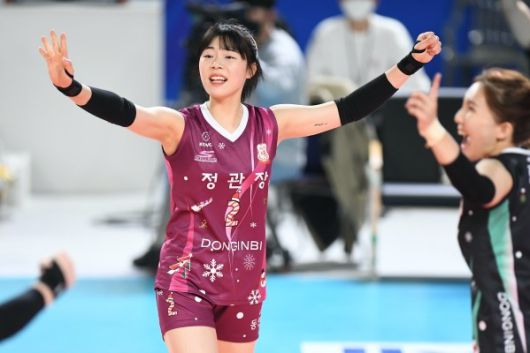 선수로 활약할 당시 하효림(사진: 한국배구연맹)