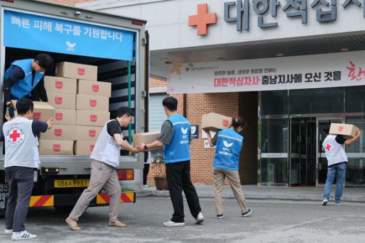 SPC그룹, 충남 수해지역에 구호물품 긴급 지원(제공=SPC)