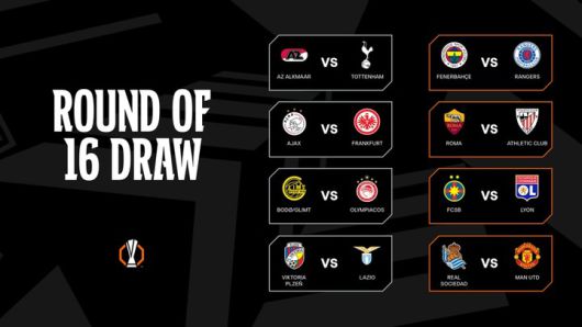 2024-2025 유럽축구연맹 유로파리그 16강 대진표
