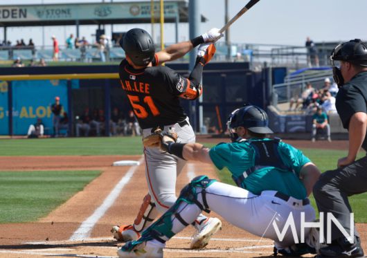 ( 샌프란시스코 이정후의 호쾌한 스윙 장면)