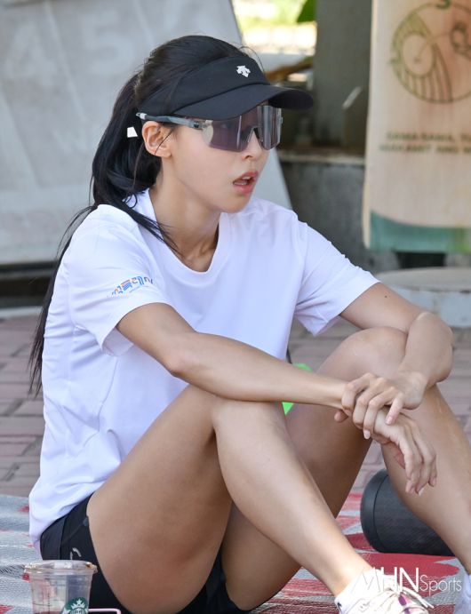 사진=필리핀 수빅 전지훈련중인 김민지