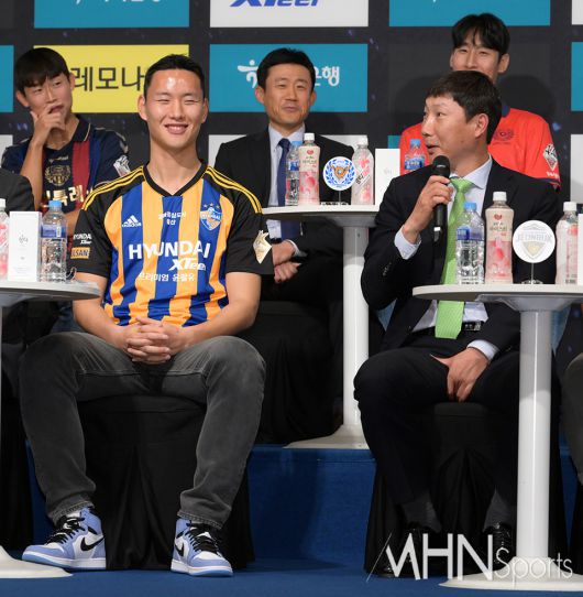 2023년 K리그 미디어데이에 참여한 정승현(왼쪽)