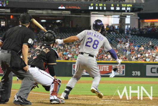 (자신의 전성기를 보낸 콜로라도 시절의 아레나도)