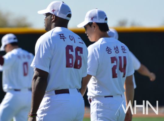 과거 키움의 미국 스프링캠프 현장