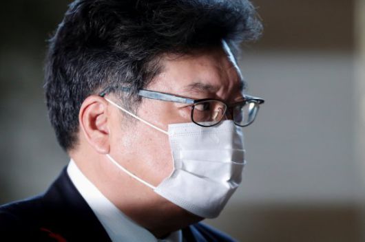 하기우다 고이치 일본 경제산업상. 로이터 뉴스1