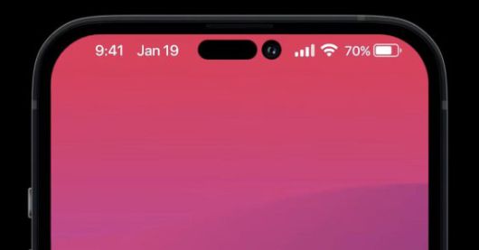 아이폰14 예상 렌더링 이미지. 포브스 캡처.