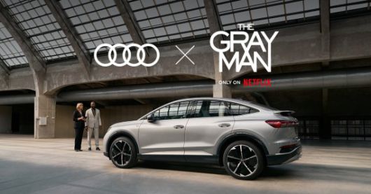 아우디는 넷플릭스 영화 '그레이 맨'에 4대의 차량을 지원했다고 밝혔다. 아우디 제공