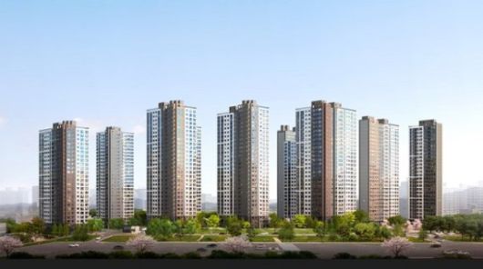 ※본 일러스트(그림)는 소비자의 이해를 돕기 위해 제작된 것이므로, 실제와 다소 차이가 있을 수 있습니다. <사진: 인천 두산위브더센트럴 투시도>