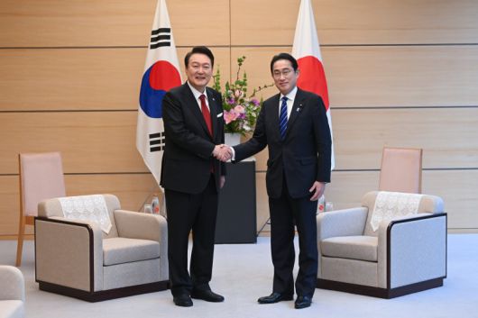 윤석열 대통령과 기시다 후미오 일본 총리. 사진=뉴스1