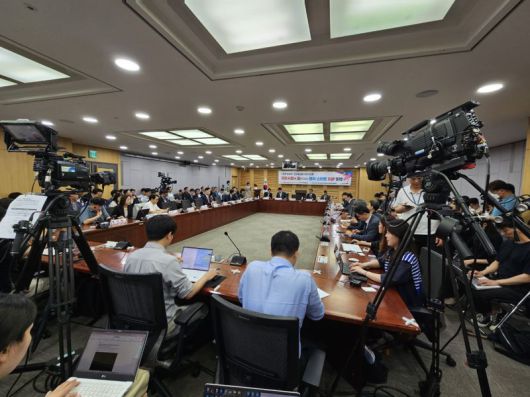 13일 여의도 국회의원회관에서 열린 토큰증권발행(STO) 입법 공청회가 진행되고 있다. 한영준 기자                                    이수영 금융위원회 자본시장과장이 13일 여의도 국회의원회관에서 열린 토큰증권발행(STO) 입법 공청회에서 주제 발표를 하고 있다. 한영준 기자