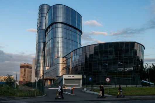 지난 1일(현지시간) 러시아 상트페테르부르크에서 촬영된 바그너그룹 사옥.타스연합뉴스