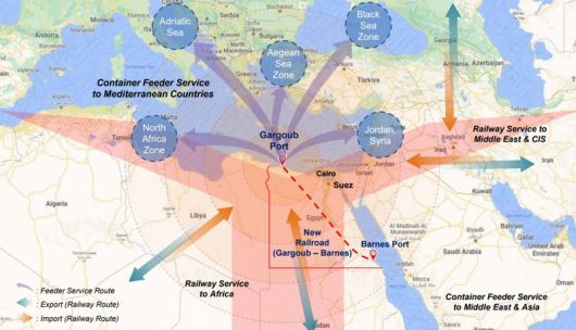 이집트 가굽항 위치. STX 제공