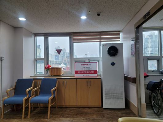 휴벤S가 기증된 삼농실버마을. 힘펠 제공