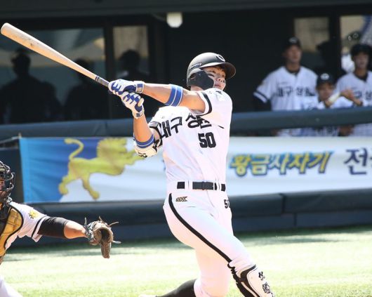 대구상원고 3학년 함수호는 올 시즌 2학년 외야 중 가장 돋보이는 선수다 (사진 = 전상일 기자)