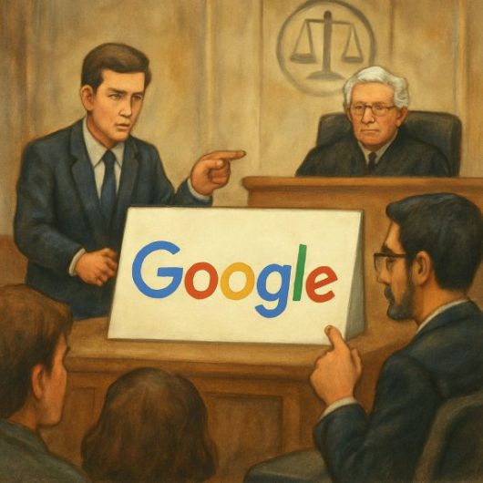 구글 크롬 매각을 놓고 구글과 미 법무부의 논리 대결이 시작됐다. 이미지=챗GPT 이미지 젠 생성