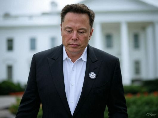 시무룩한 표정의 일론 머스크. 이미지=xAI 그록 생성