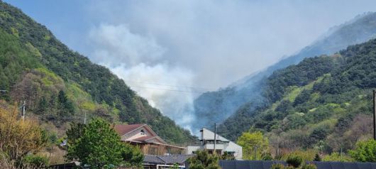 강원 인제 산불 초기 모습.