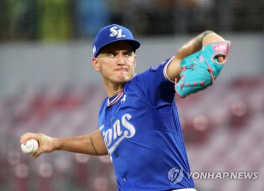 삼성 시절 데이비드 뷰캐넌. 연합뉴스