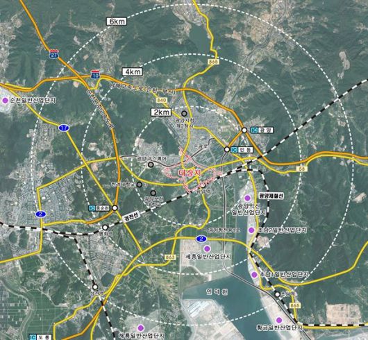 전남도는 광양읍 덕례리·도월리 도시개발 예정부지<사진>에 대해 오는 7일부터 2028년 5월 6일까지 3년간 토지거래 허가구역으로 재지정한다고 밝혔다. 전남도 제공