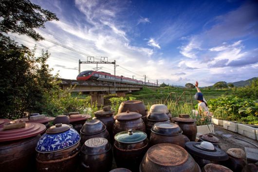 아침인사(양성영作). 코레일 제공
